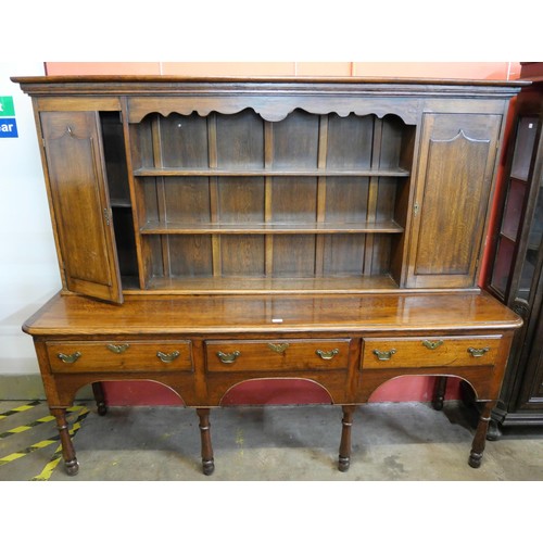 100 - A George III style oak dresser