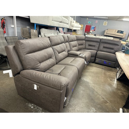 1445 - Justin Brown Sectional Reclining Sofa, Original RRP £1833.33 + VAT (4198-28) *This lot is subject to... 