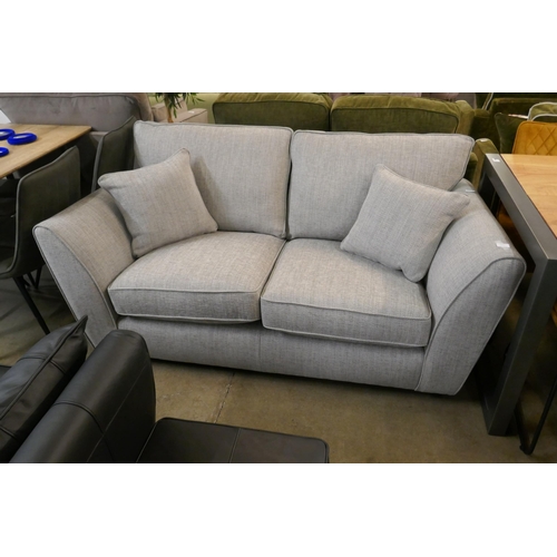 1322 - A Grey weave large two seater sofa