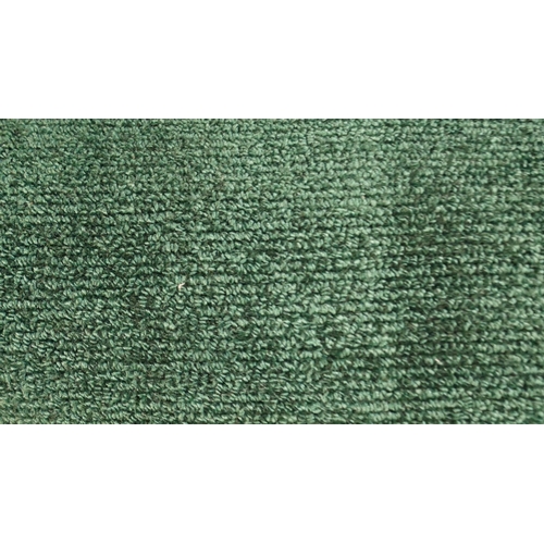 1358 - A Luna emerald green hand made Indian runner with a Berber finish, 300 x 68