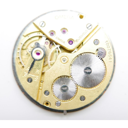 1108 - An Omega pocket watch movement and two centre seconds Chronograph movements