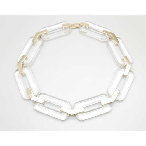 1126 - A 1970's lucite/acrylic necklace