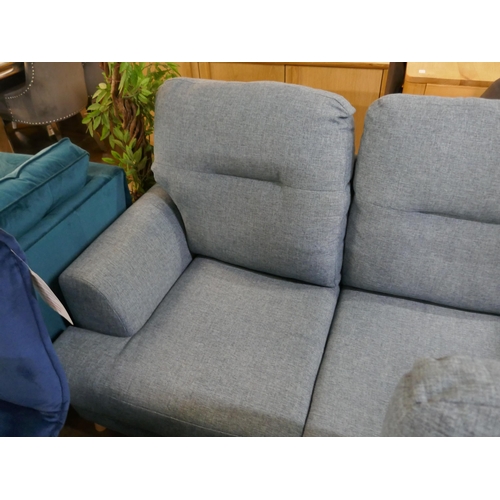 1372 - An aqua weave three seater sofa, two seater and armchair