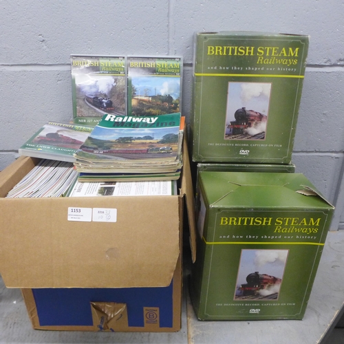 1153 - A collection of British steam DVDs and books **PLEASE NOTE THIS LOT IS NOT ELIGIBLE FOR POSTING AND ... 