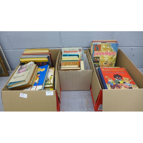 1172 - Three boxes of mid 20th century and later childrens books **PLEASE NOTE THIS LOT IS NOT ELIGIBLE FOR... 