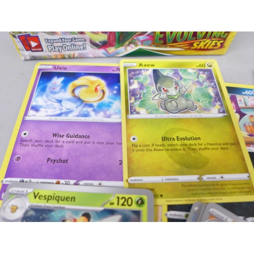 635 - 500 x Pokemon cards, including 30 holographic cards, various sets in collectors boxes