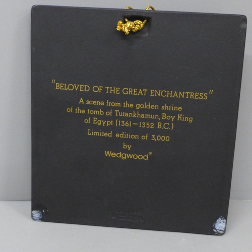 637 - 'Beloved of the Great Enchantress', a Wedgwood limited edition plaque of 3000, 10cm x 11cm