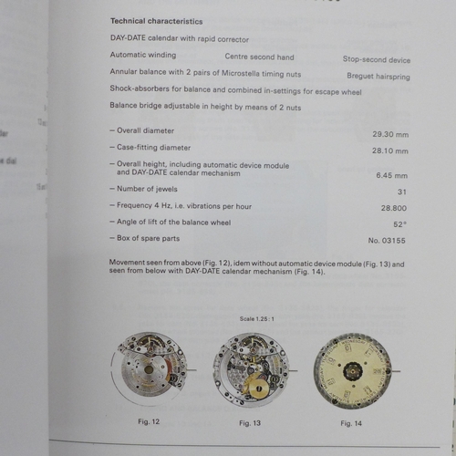 677 - A Rolex Technical/Service Manual, and two similar ETA manuals, Vol. 1 and 2