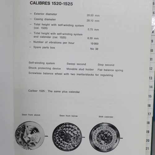 677 - A Rolex Technical/Service Manual, and two similar ETA manuals, Vol. 1 and 2