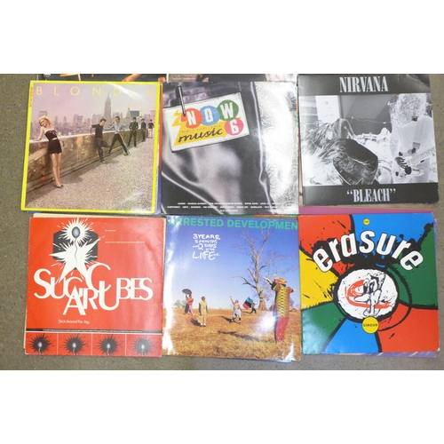 678 - Fifteen LP records from 1980s and 1990s, The Specials, Michael Jackson, The Jesus and Mary Chain, Ni... 