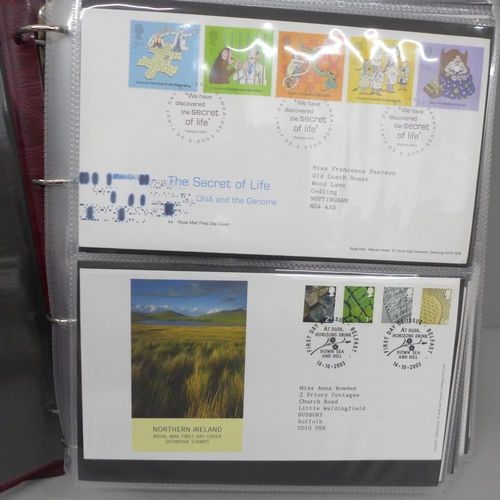 684 - Stamps; a stamp album of GB first day covers from the period 2003 to 2008