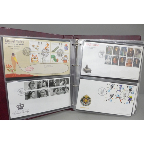 684 - Stamps; a stamp album of GB first day covers from the period 2003 to 2008