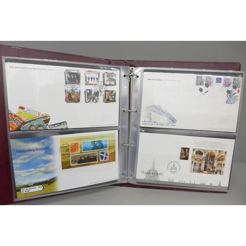 684 - Stamps; a stamp album of GB first day covers from the period 2003 to 2008