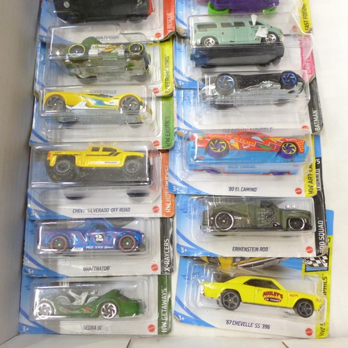 706 - Sixteen Hot Wheels model vehicles in original boxes