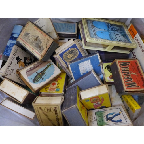 727 - A collection of matchboxes, beer mats and tea cards, also a collection of petrol station cards, some... 