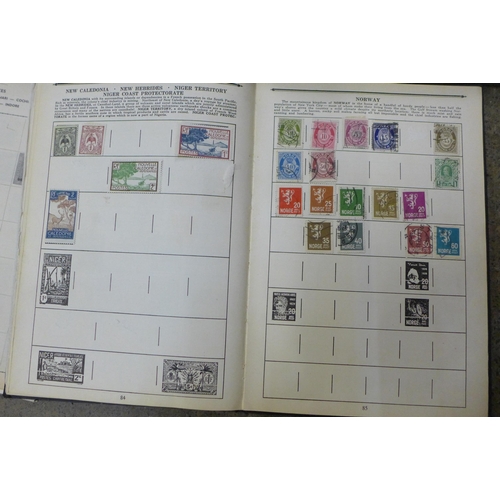 728 - A collection of stamps in albums and some first day covers