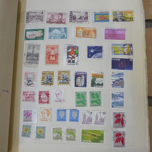 728 - A collection of stamps in albums and some first day covers