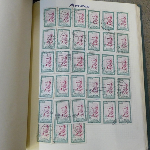 728 - A collection of stamps in albums and some first day covers