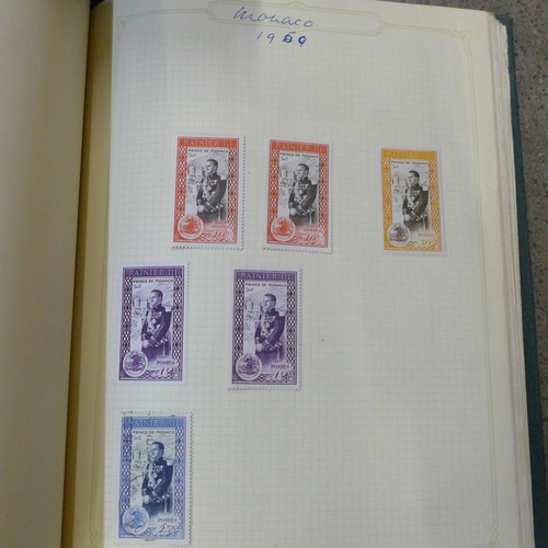 728 - A collection of stamps in albums and some first day covers