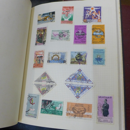 728 - A collection of stamps in albums and some first day covers