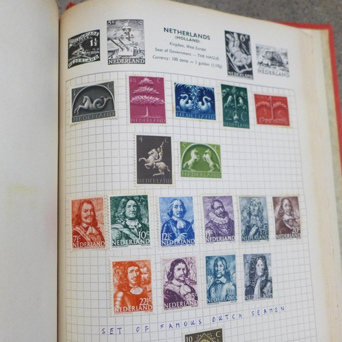 748 - A collection of stamp albums and first day covers including 'Birds & Flowers of the 50 States', and ... 