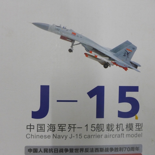 757 - Terebo 1:72 J-15 Chinese Naval plane & Franklin Mint 1:48 Mosquito Night Fighter