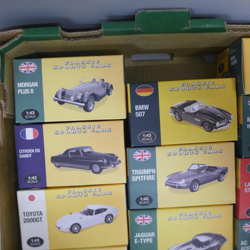 776 - Eighteen Atlas Classic sports cars, boxed