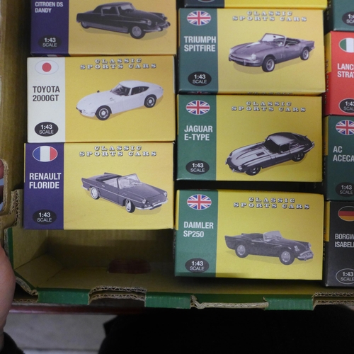 776 - Eighteen Atlas Classic sports cars, boxed