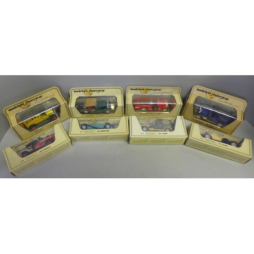 777 - Two boxes of die cast model vehicles, Models of Yesteryear, Days Gone, Corgi, etc