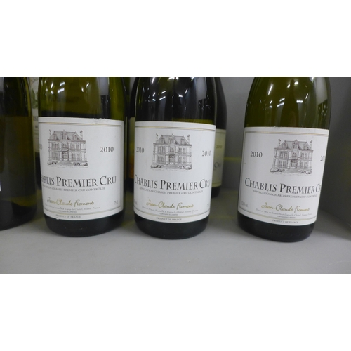 784 - Fourteen bottles of white wine including four Chablis Premier Cru