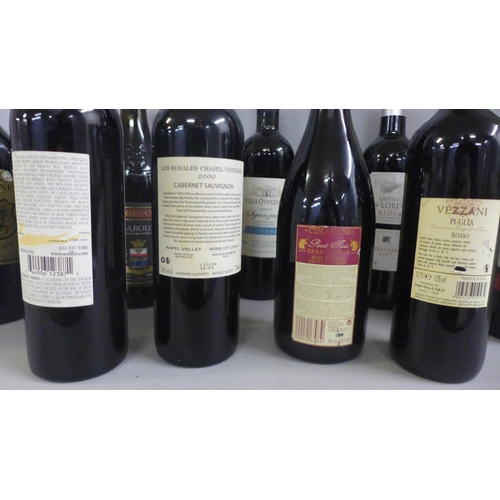 793 - Thirteen bottles of red wine including Pigassou, Cimarosa and San Lorenzo