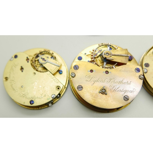 896 - Pocket watch movements