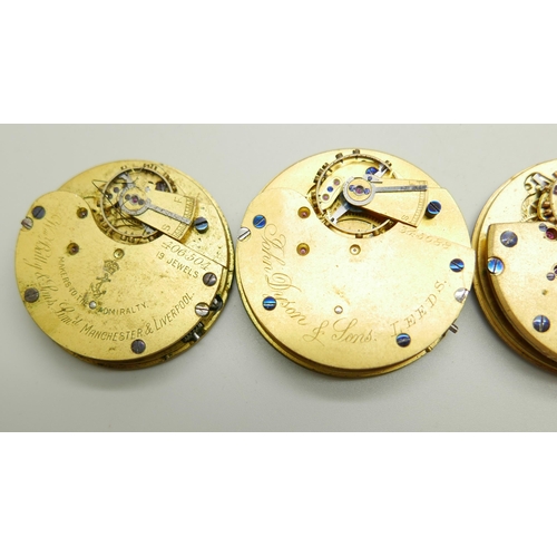 896 - Pocket watch movements