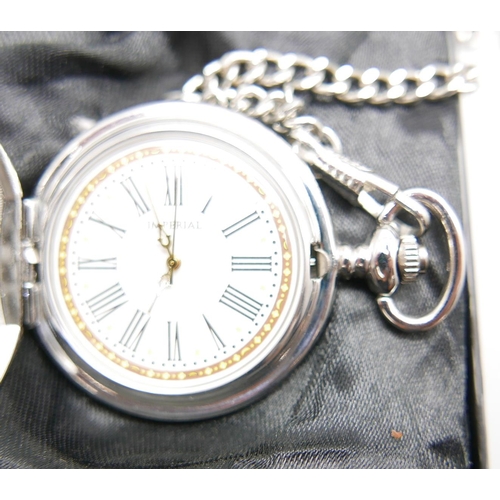 922 - Thirty-five Atlas pocket watches including Heritage, Stobart, Glory of Steam and display case