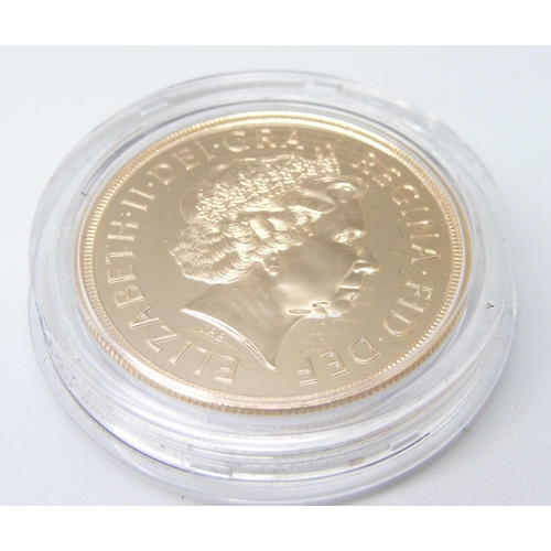 973A - The Royal Mint The Sovereign Collection The Five-Sovereign Piece 2014, No. 0158