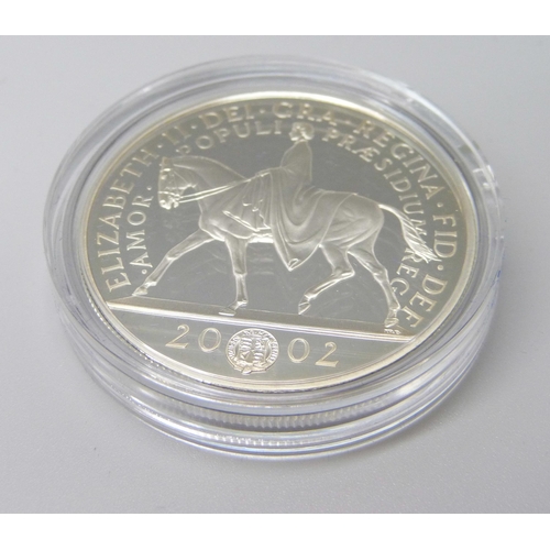 973B - The Royal Mint 2002 Golden Jubilee Crown, 28.28g 925 sterling silver