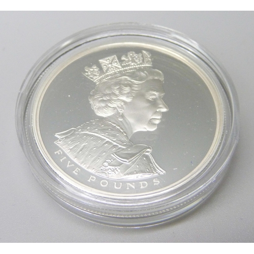 973C - The Royal Mint 2002 Golden Jubilee Crown, 28.28g 925 sterling silver