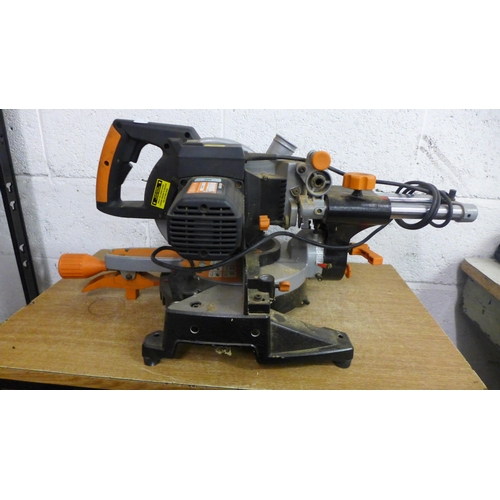 2042 - An Evolution Tilt and Slide 240v 210mm mitre saw - S/N R3S-J1623UK01980