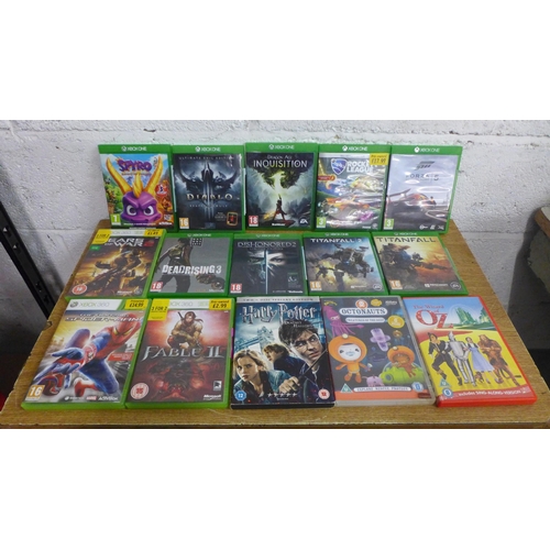 2056 - A quantity of Xbox One games including Rocket League, Forza Motorsport 5, Mortal Kombat X, Dead Risi... 