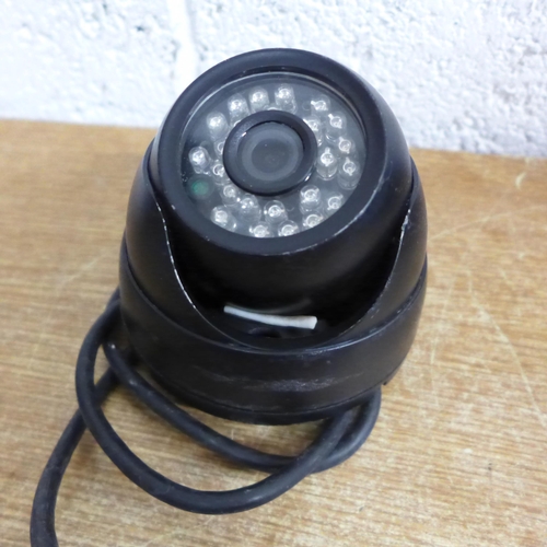 2073 - A set of five LED light security cameras