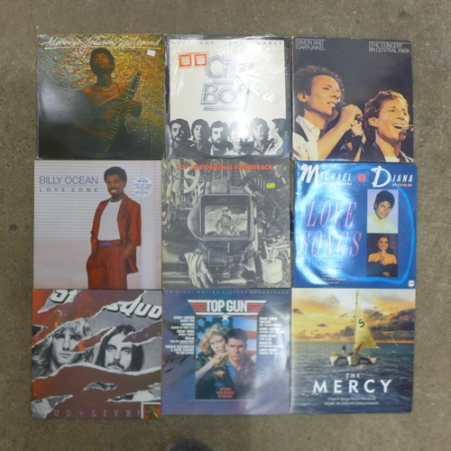 2082 - 90 Various LP records including Madness, Aztec Camera, Tom Waits, Ultravox, The Beatles and Eric Cla... 