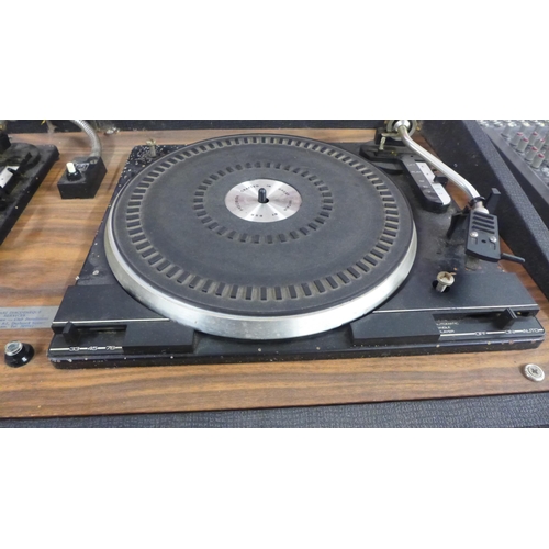 2122 - An Alpha 120M with twin BSM automatic turntables in carry case