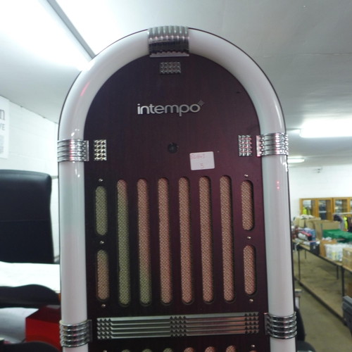 2124 - An Intempo Bluetooth jukebox (EE0995BNFOB/293725) and Technika sound bar