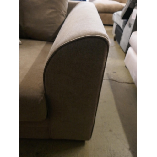 1551 - A mink upholstered two seater sofa