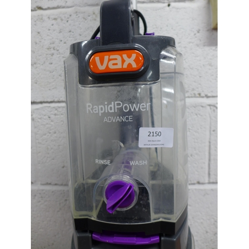 2150 - A Vax model ECJPAV1 1200w Rapid Power Advance carpet/floor cleaner