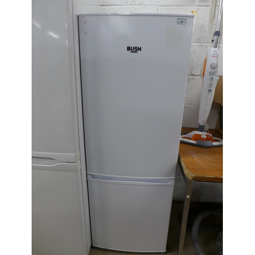 2156 - A Bush fridge freezer, model M50142FFW. Total capacity 167L (116L fridge, 51L freezer). H 141.8cm, W... 