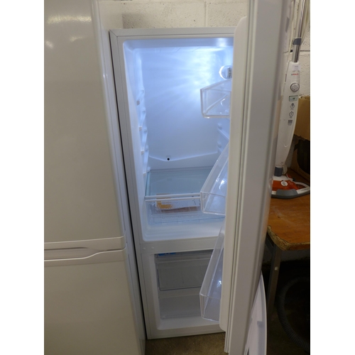 2156 - A Bush fridge freezer, model M50142FFW. Total capacity 167L (116L fridge, 51L freezer). H 141.8cm, W... 