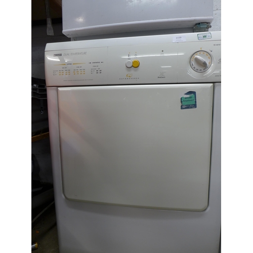 2159 - A Zanussi duel temperature (TD4212W) tumble dryer