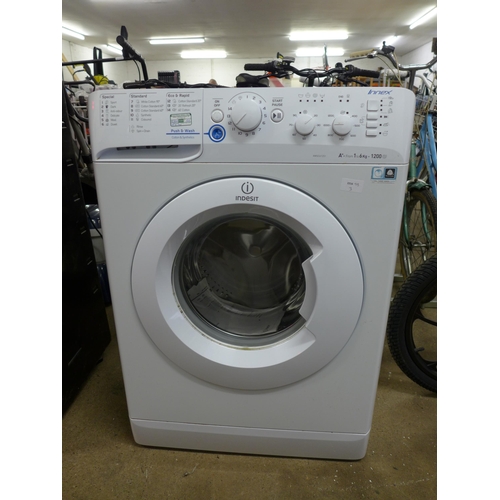 2160A - An Indesit Innex 6kg 1200 spin washing machine, model number XWSC 61251