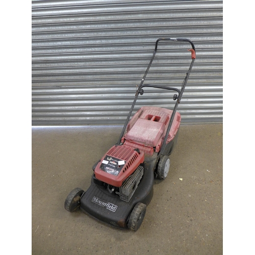 2178 - A Mountfield petrol lawnmower with a Briggs and Stratton HP470 petrol engine, collection box and 45c... 